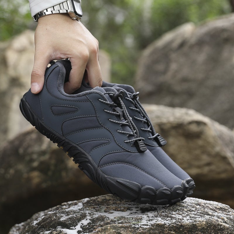 Multifunctional Outdoor Shoes Warm Mountaineering Non-Slip Sports Shoes Solid Color Fashion Large Size Casual Shoes - Image 2